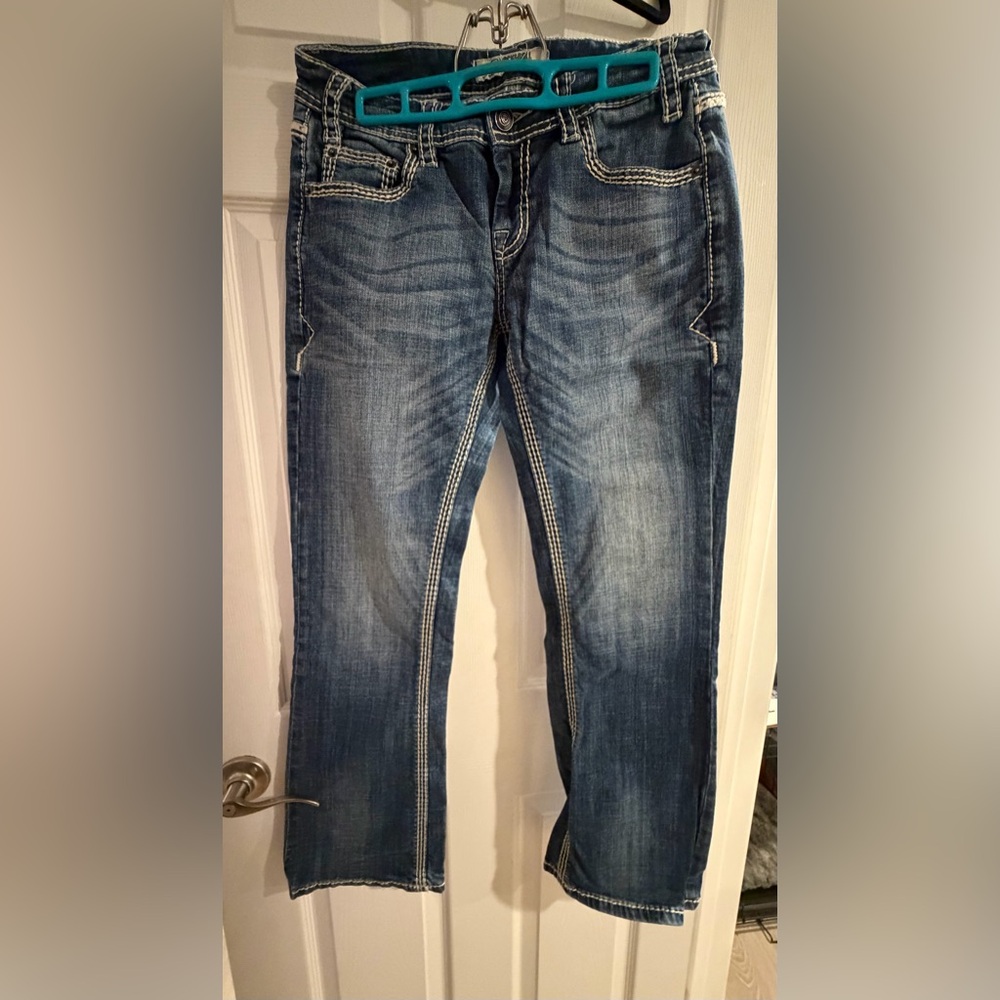 Rock & Roll Cowgirl Dark Blue Boot Cut Jeans